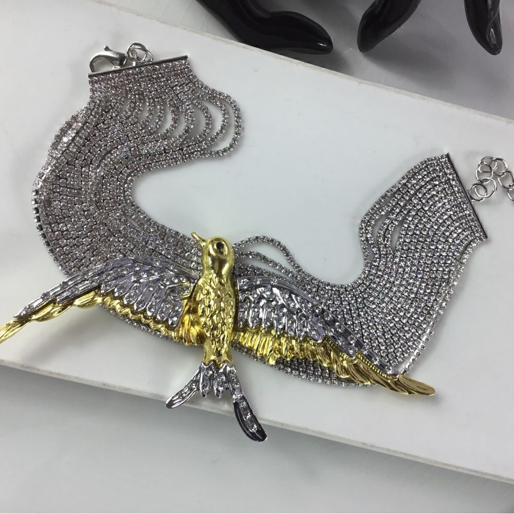 Zara Swan Choker Necklace - Picture 2 of 16